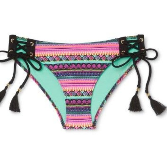 Tassel Aztec 2pc Beaded Bikini Set NEW! - Picture 5 of 6